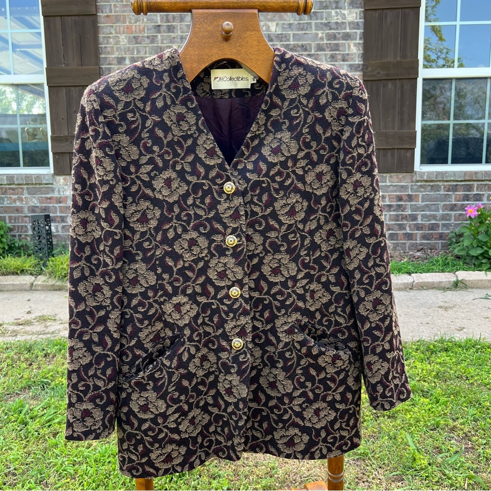 VINTAGE jacquard blazer